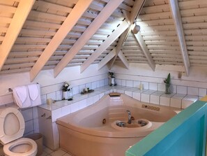 Hair dryer, towels, soap - Shady Parma pool view (Ocho Rios)