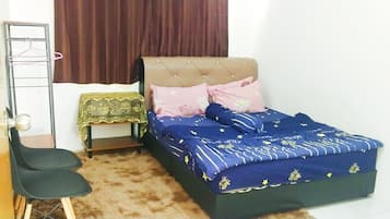 3 habitaciones y ropa de cama