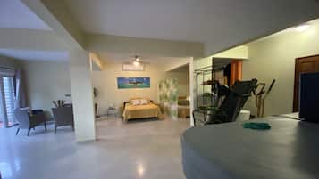 1 habitación, tabla de planchar con plancha, wifi gratis y ropa de cama