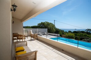 Outdoor pool, a heated pool - Villa Rosalinda, 120m2250m from Pinarello beaches (Sainte Lucie de Porto Vecchio)