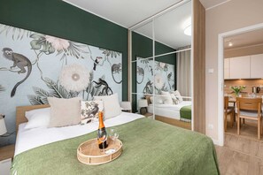 1 bedroom, iron/ironing board, WiFi, bed sheets - Apartment with Balcony and Pool | 350 m from the Beach (Kołobrzeg)