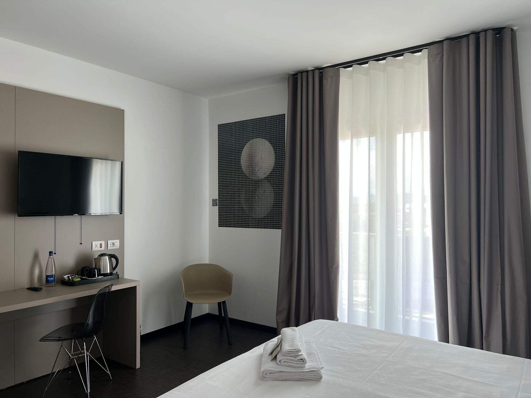 Literie de qualité, couette en duvet, minibar, coffre-fort