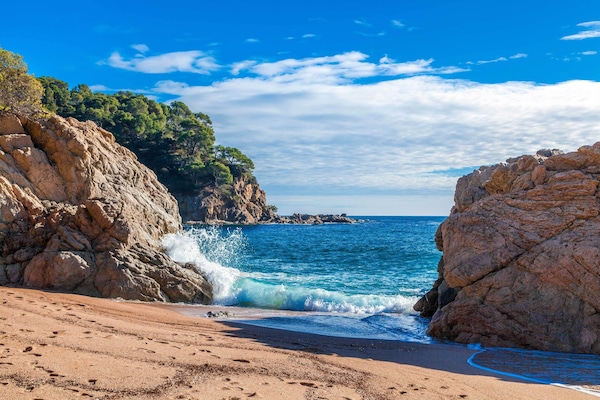 Una spiaggia nelle vicinanze