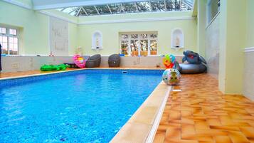 Indoor pool, a heated pool