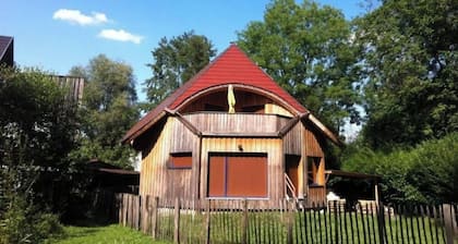 Charmante maison en bois en pleine nature