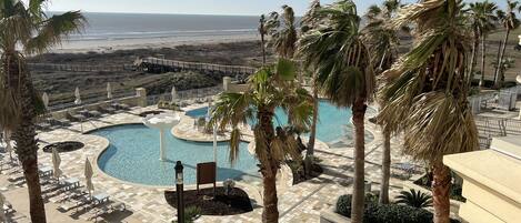 Piscine extérieure, piscine chauffée