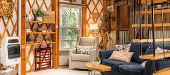 "Simply Serenity Yurt"- Unique Mountain Getaway w/ Hot Tub on Blue Ridge Parkway