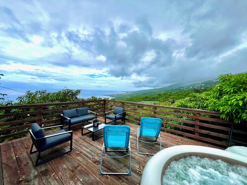 Villa  romantique avec bains avec remous à 5mns de la plage !