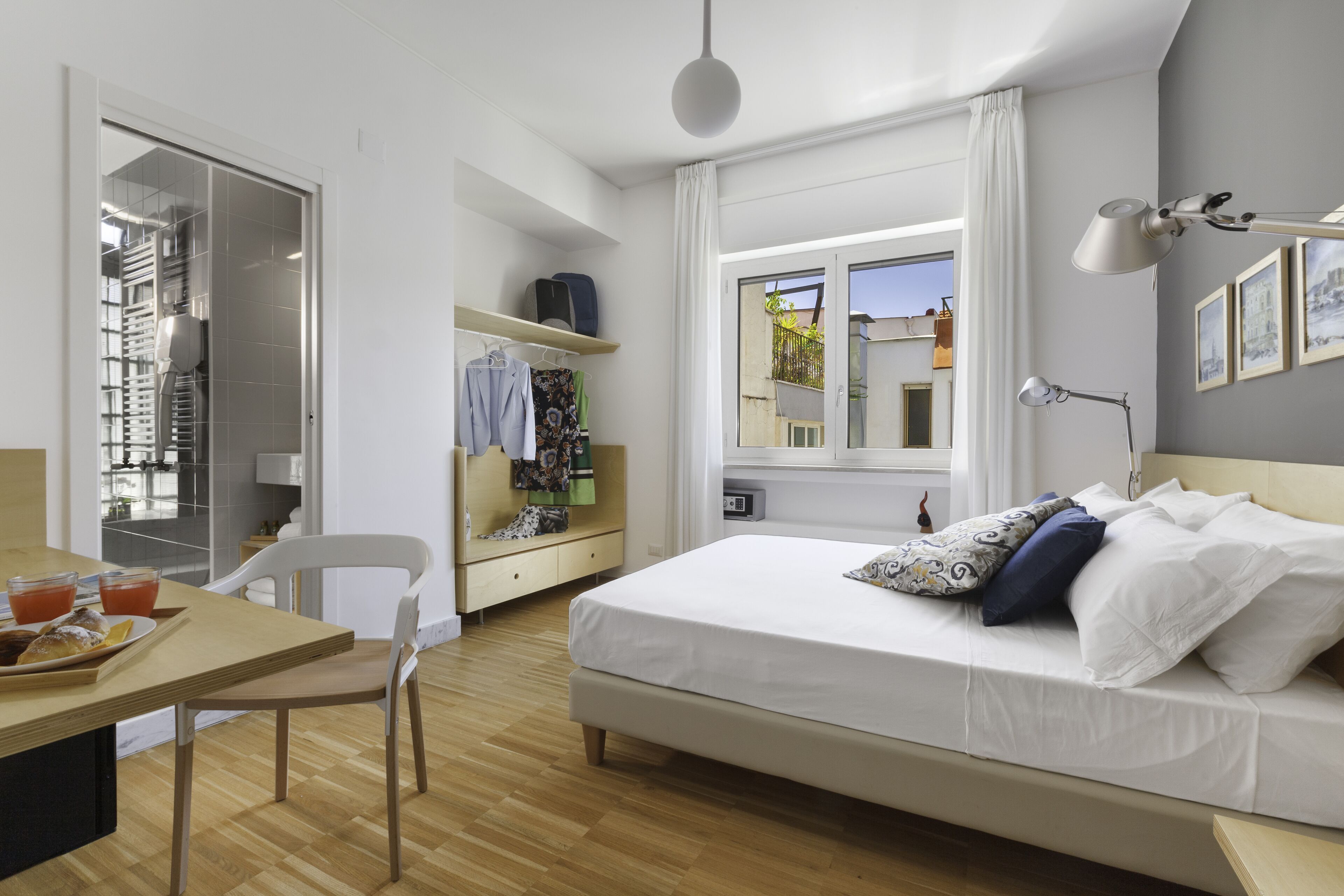 Premium bedding, down duvets, pillow-top beds, in-room safe