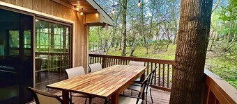 Spacious Poconos Cabin with Private Covered Hot Tub