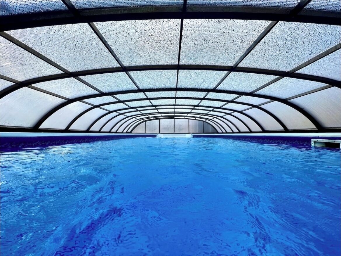 Piscina externa, piscina aquecida