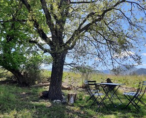 Outdoor dining - Gîte des Millets en Baronnies - Rosans 05 (Rosans)