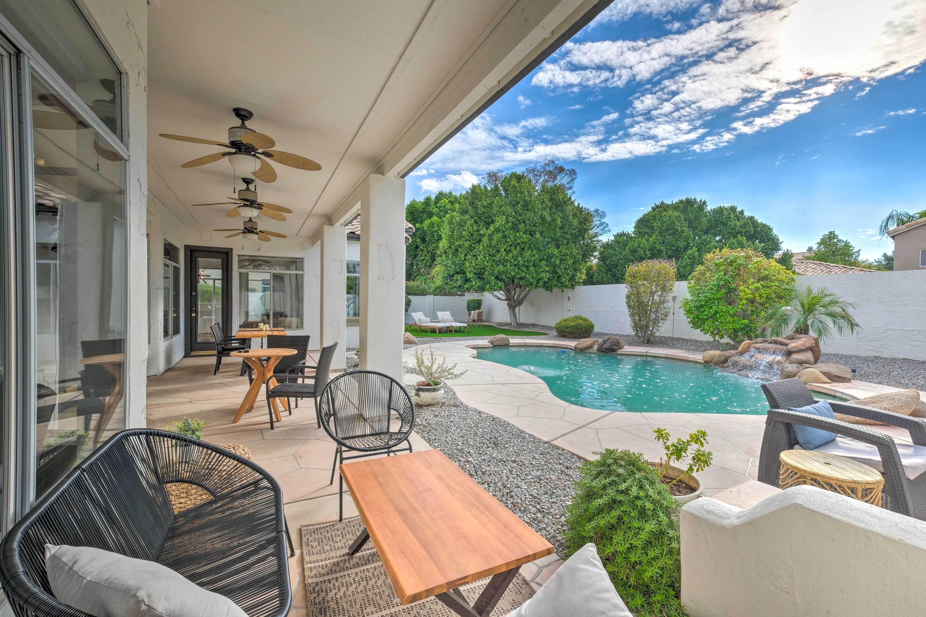 NEW! Stunning Chandler Retreat w/ Heated Pool!