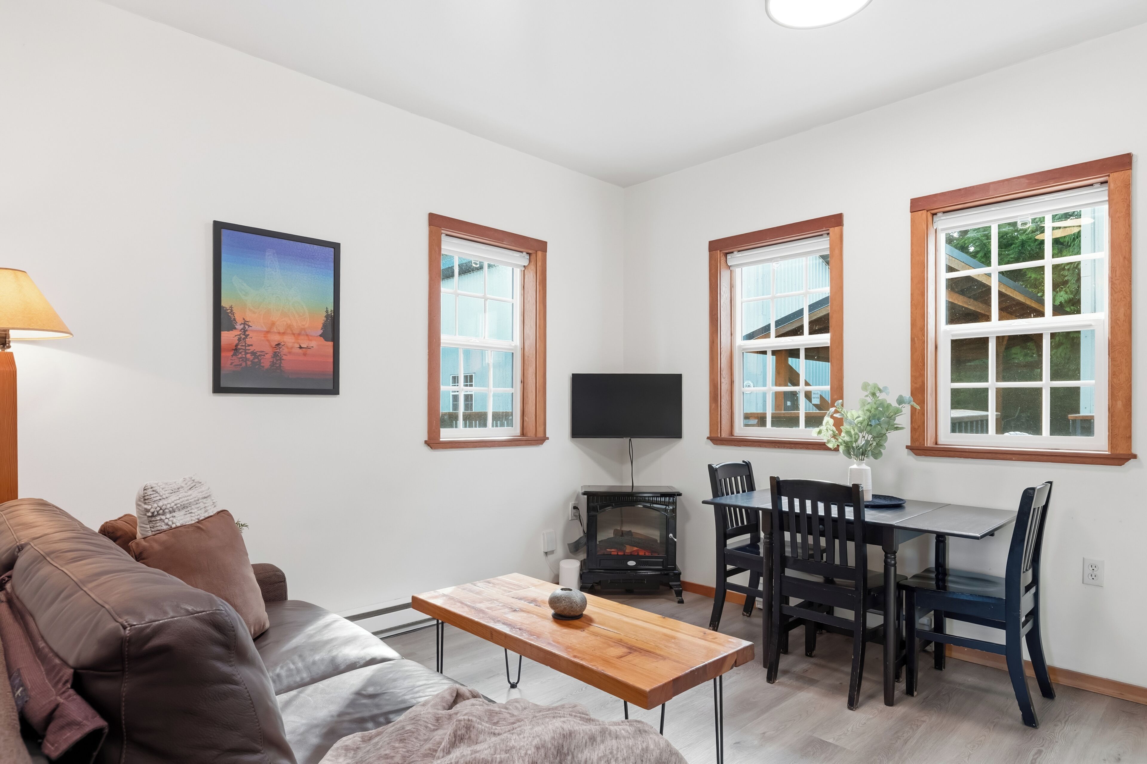 TV connectée, cheminée