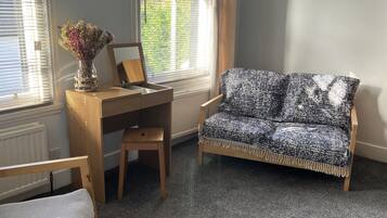 1 bedroom, travel crib, WiFi, bed sheets