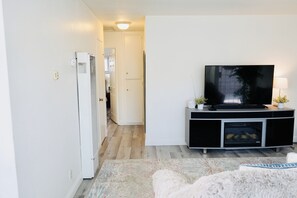 TV connectée, cheminée