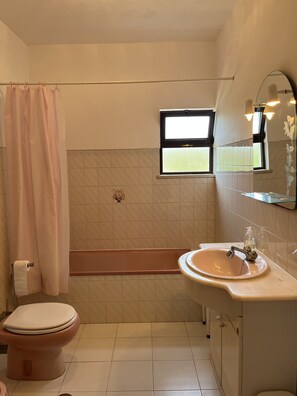 Sèche-cheveux, bidet, serviettes fournies, savon