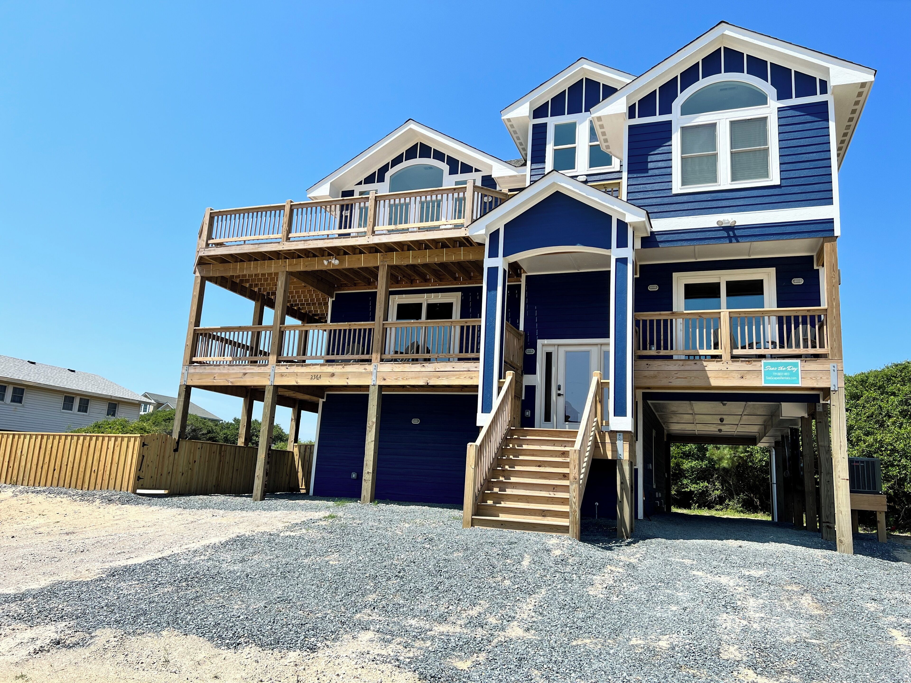 Semi-Oceanfront, New 7 Bedroom, 7.5 Bath, Theatre, Pool, Hot Tub, WiFi, Pets