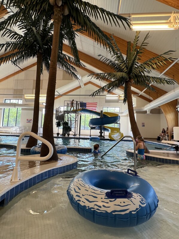 Indoor pool, a heated pool