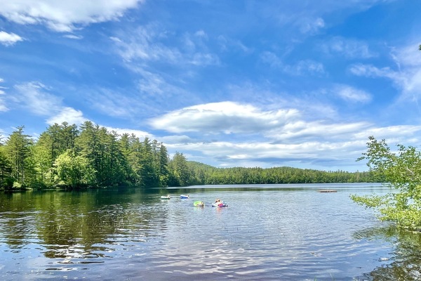 Vacationland Retreat has 100 ft of private access to the pristine 70 acres pond
