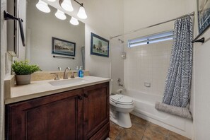 Hair dryer, towels