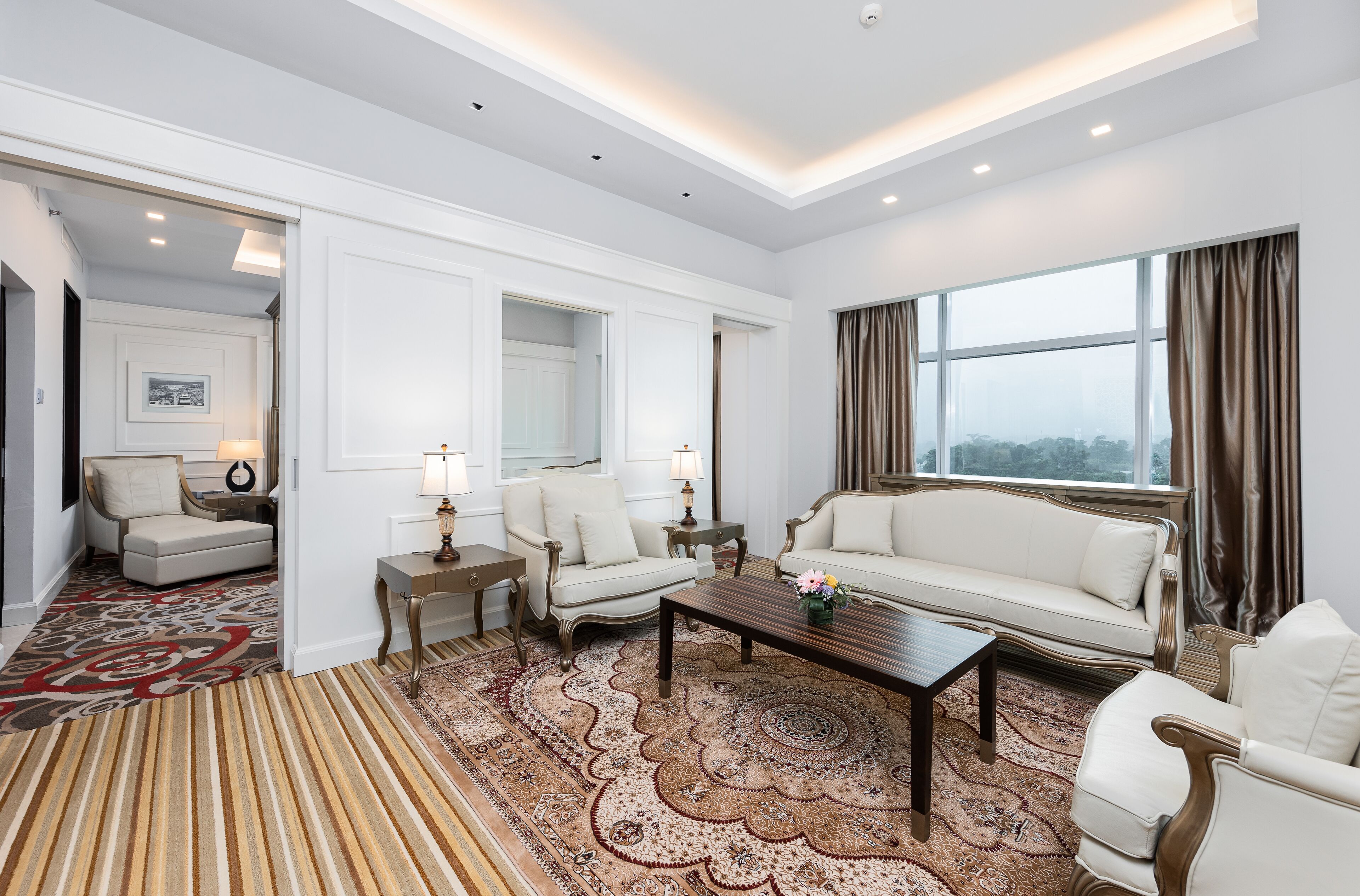 presidential suite | living area | flat-screen tv