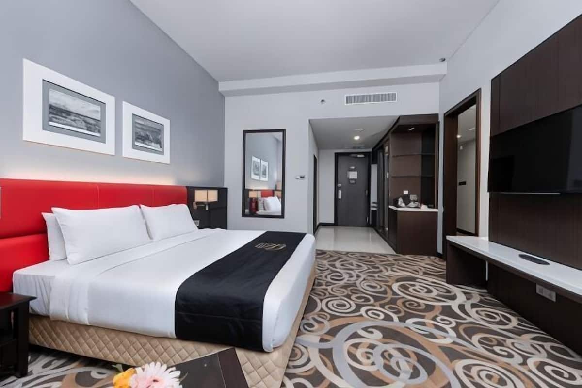 In-room safe, desk, blackout curtains, iron/ironing board