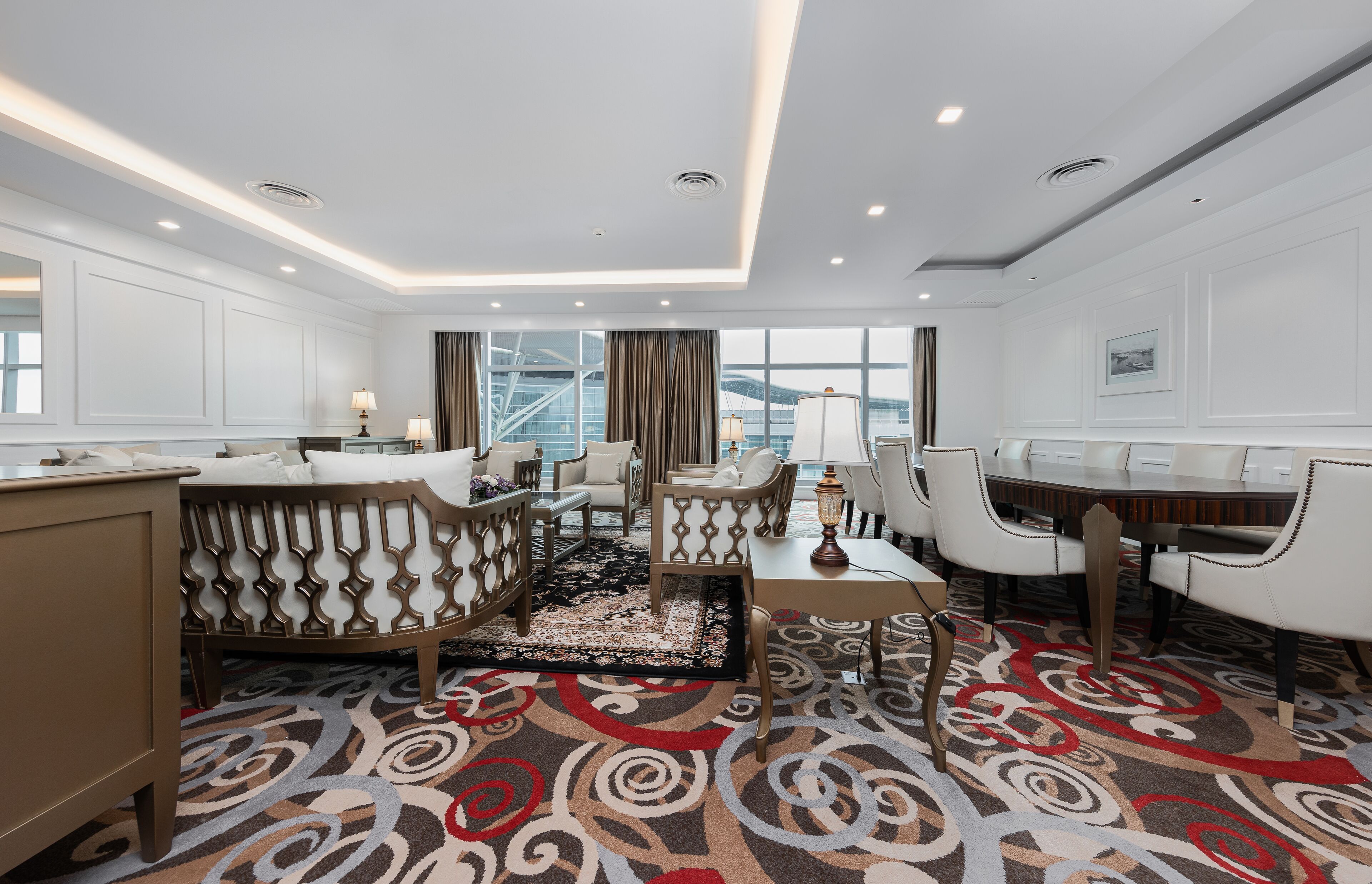 presidential suite | living area | flat-screen tv