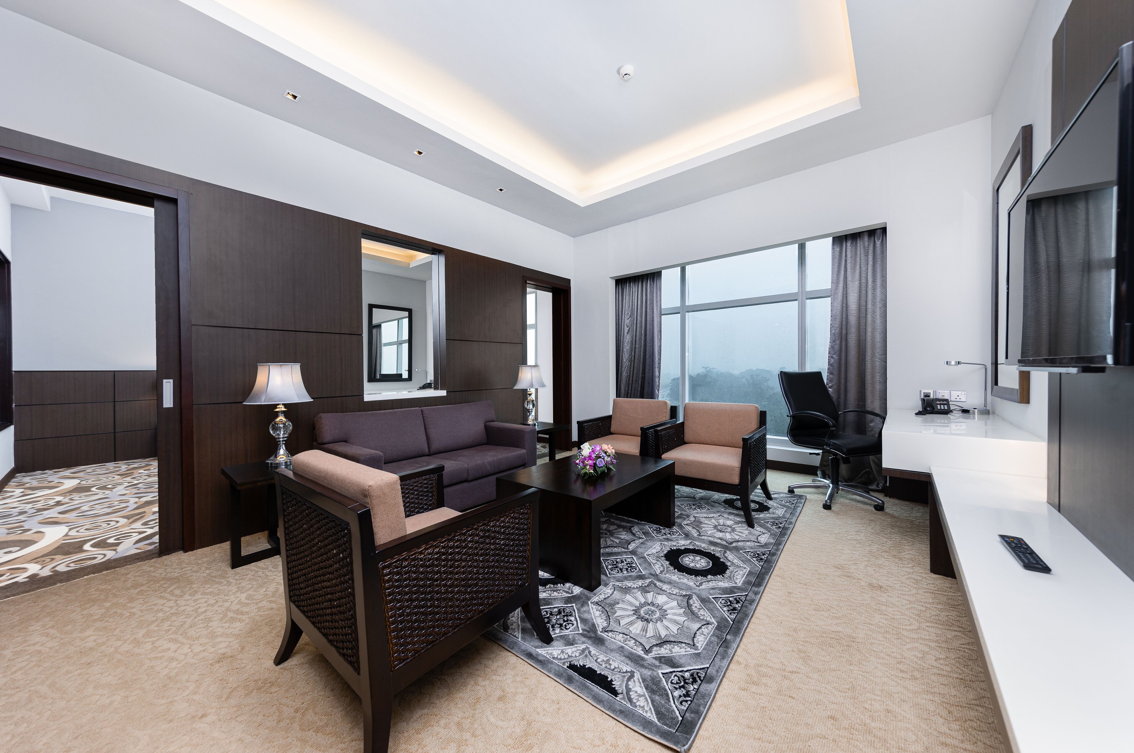 family suite | living area | flat-screen tv