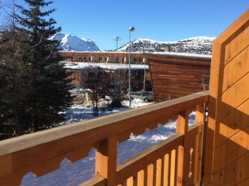 Gemütliches Studio für 4 Personen, Terrasse, Haustiere willkommen, im Herzen von L'Alpe d'Huez