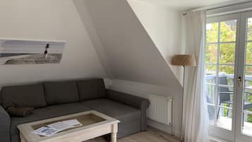 Smart TV, books, stereo