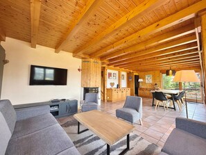 Fernseher, Kamin