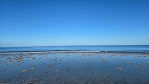 A beach with scattered rocks and clear blue sky. - L'ECRIN DUBUISSON Spacious villa in lush garden with whirlpool bath (Saint-Leu)