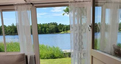 Red cottage at Åsljungasjön Skåne Sweden, family and dog friendly.