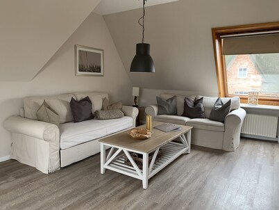 Bright apartment with unique roof terrace