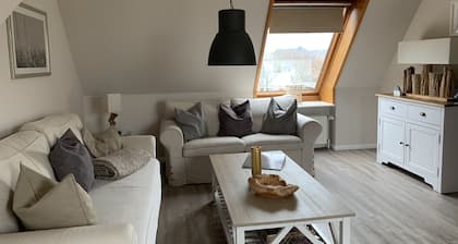 Bright apartment with unique roof terrace