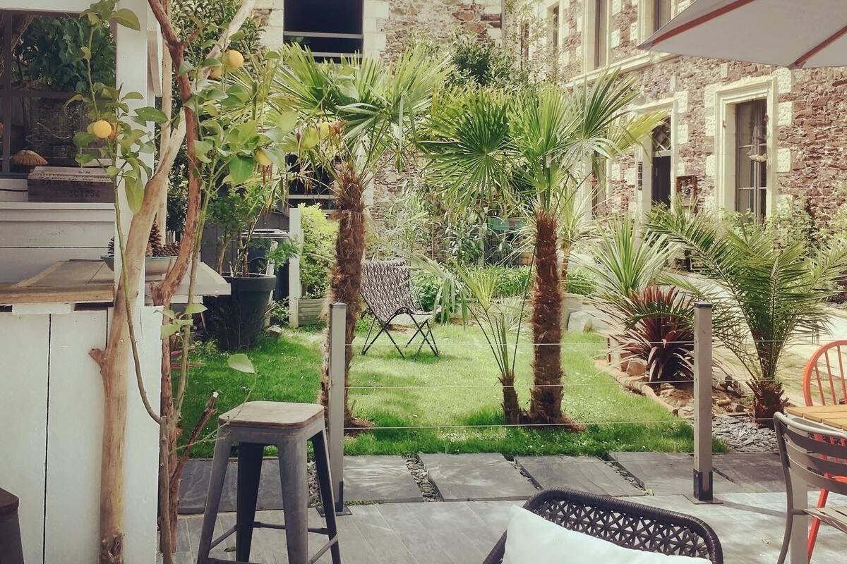 Maison, salle de bains privée, vue fleuve (Entière) | Terrasse/Patio