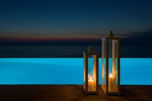 Outdoor pool, a heated pool - KATHISMA BAY VILLAS | VILLA OCEANOS | LUXURY VILLA | PRIVATE POOL | VIEWS (Lefkada)