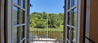 Vue sur le port de Dinan