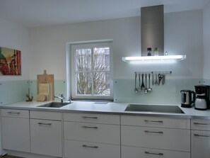 Kühlschrank, Ofen, Herdplatte, Geschirrspüler