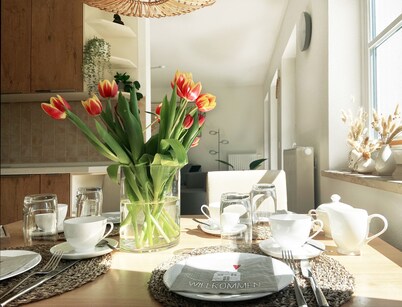 3-room apartment for 4 pers. on the ground floor, with baby/toddler-friendly furnishings and WLAN