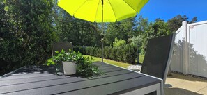Outdoor dining - 2-room apartment for 3 people on the ground floor with bicycles and WLAN (Graal-Müritz)