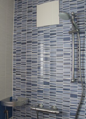 Shower, hair dryer