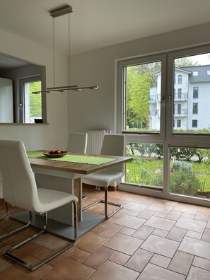 Blick von der Unterkunft