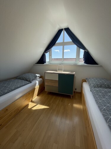 3-Zi.-Fewo "Große Kastanie" im Dachgeschoss für 5 Personen mit WLAN