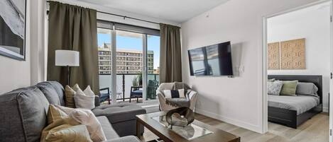 TV connectée, cheminée