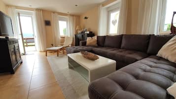 TV, fireplace, DVD player, ping pong