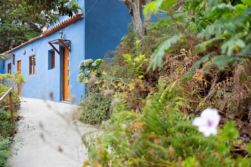 Ferienhaus 'Casa Azul del Roque Negro' mit Meerblick, Terrasse und WLAN
