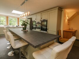 Fridge, dishwasher, electric kettle, toaster