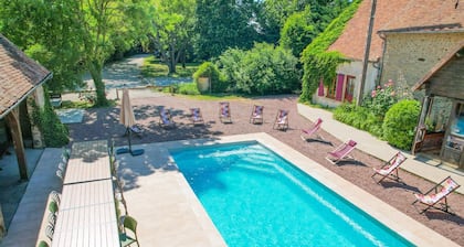 So Villa Passe Vite (72) - Heated pool - Foot - 2h Paris - 30 p.